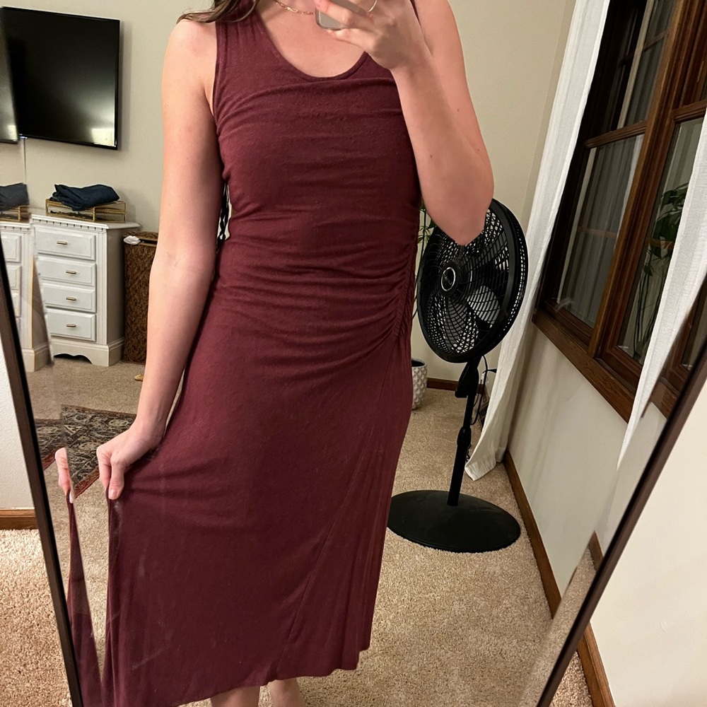 Anthropologie asymmetrical dress